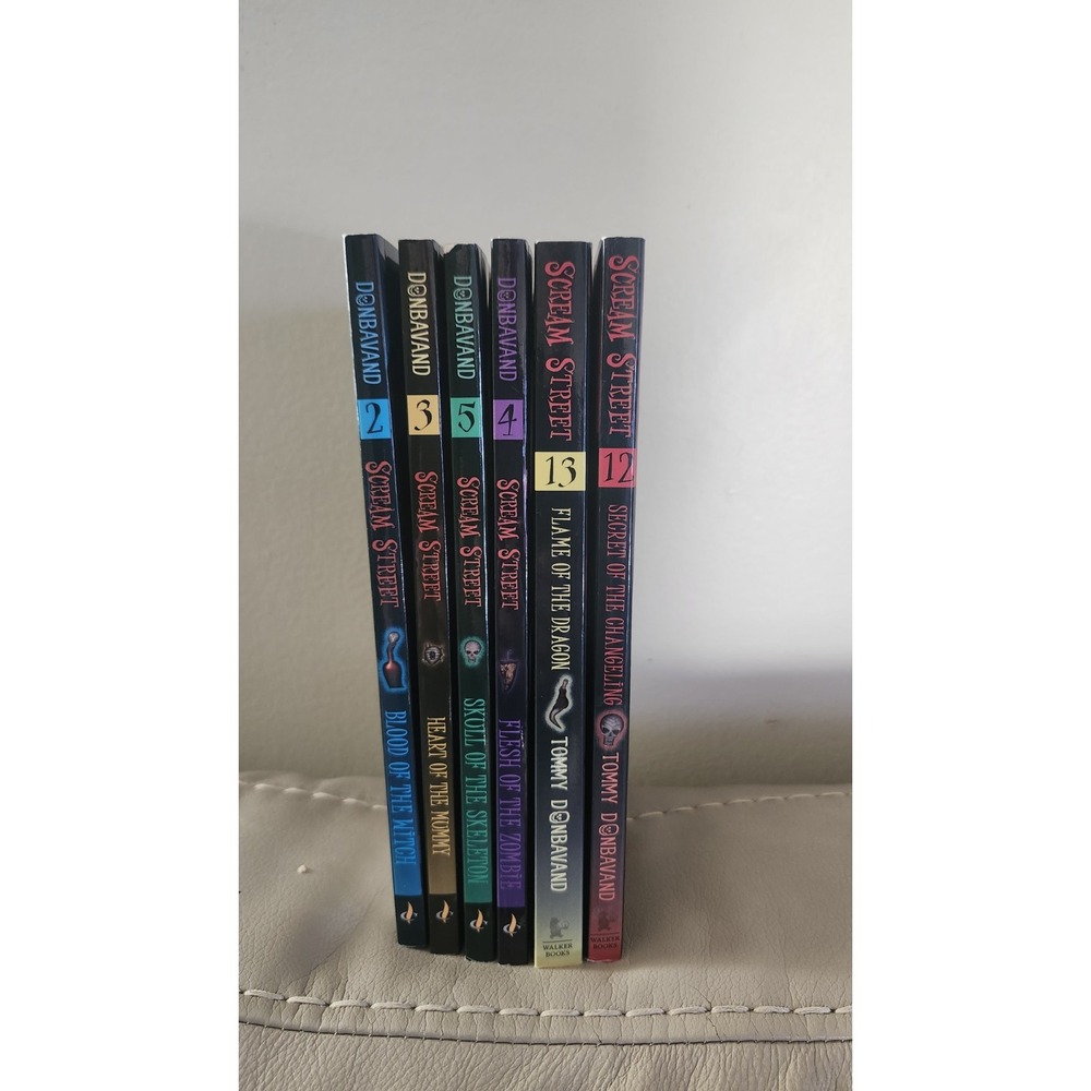 Lot Of 6 Tommy Donbavand Scream Street Chapter Books 2-4 And 12-13 in series